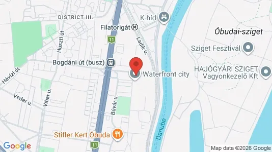 Apartments for rent i Budapest Óbuda-Békásmegyer - kort over placeringen