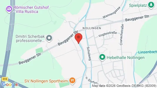Apartments for rent i Lörrach - kort over placeringen
