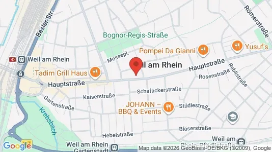 Apartments for rent i Lörrach - kort over placeringen