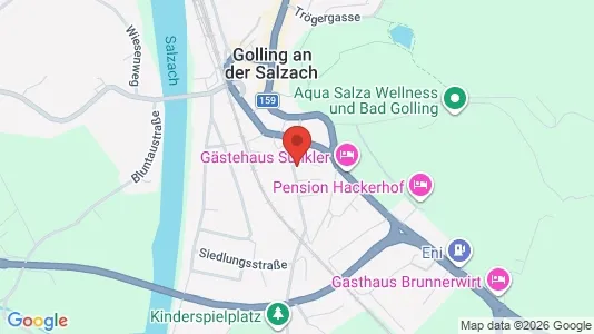 Apartments for rent i Golling an der Salzach - kort over placeringen
