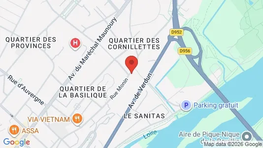 Apartments for rent i Blois - kort over placeringen