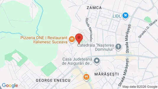 Apartments for rent i Suceava - kort over placeringen