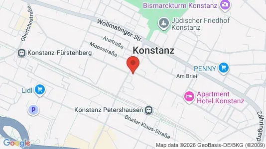 Apartments for rent i Konstanz - kort over placeringen