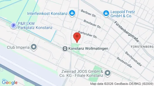 Apartments for rent i Konstanz - kort over placeringen
