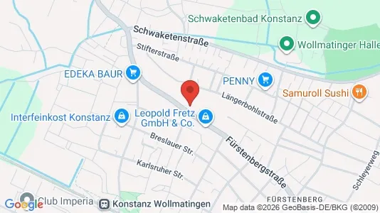 Apartments for rent i Konstanz - kort over placeringen