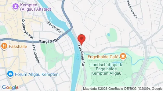 Apartments for rent i Kempten - kort over placeringen