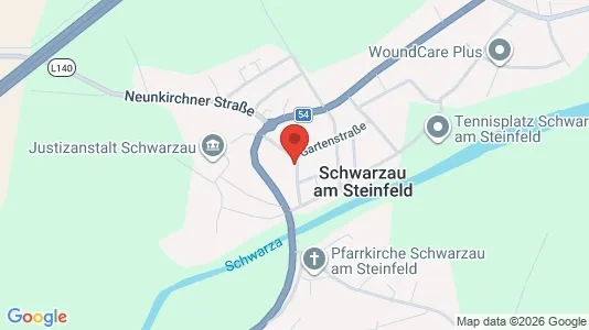 Apartments for rent i Schwarzau am Steinfeld - kort over placeringen