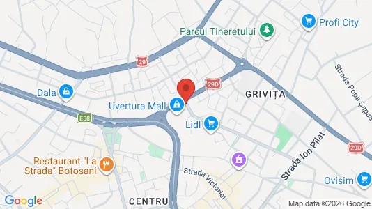 Apartments for rent i Botoşani - kort over placeringen