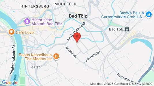 Apartments for rent i Bad Tölz-Wolfratshausen - kort over placeringen