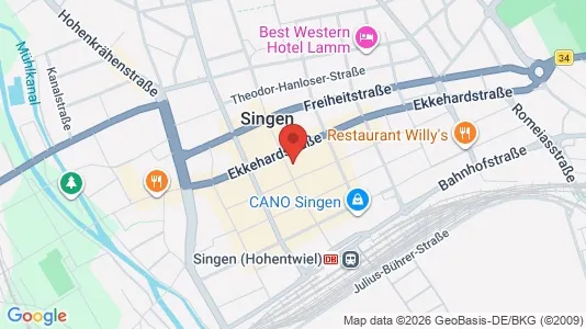 Apartments for rent i Konstanz - kort over placeringen