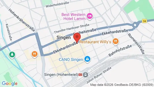 Apartments for rent i Konstanz - kort over placeringen