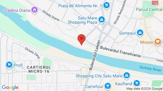 Apartments for rent i Satu Mare - kort over placeringen
