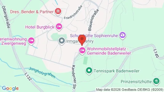 Apartments for rent i Breisgau-Hochschwarzwald - kort over placeringen