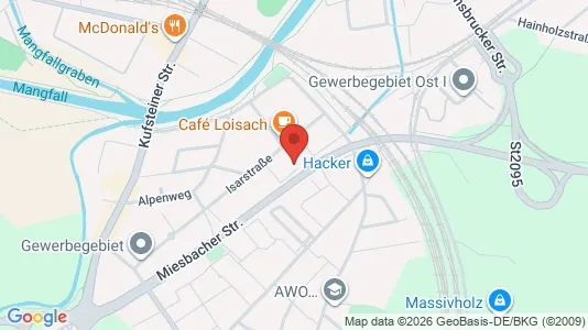 Apartments for rent i Rosenheim - kort over placeringen