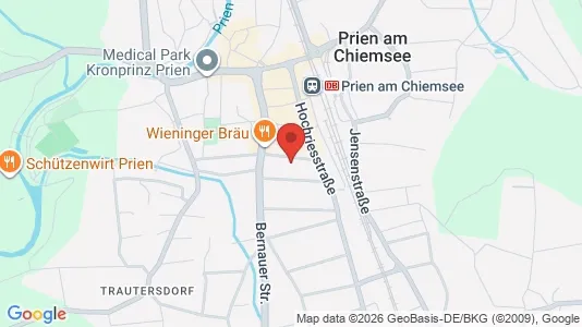 Apartments for rent i Rosenheim - kort over placeringen