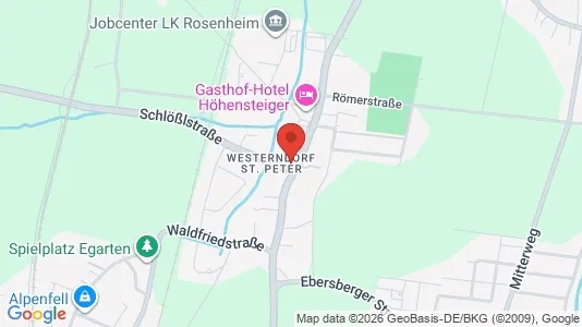 Apartments for rent i Rosenheim - kort over placeringen