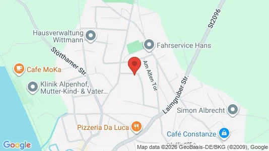 Apartments for rent i Traunstein - kort over placeringen