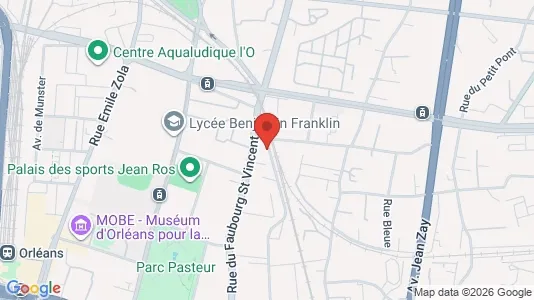 Apartments for rent i Orléans - kort over placeringen