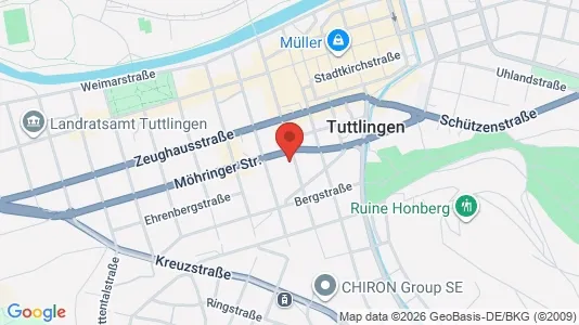 Apartments for rent i Tuttlingen - kort over placeringen