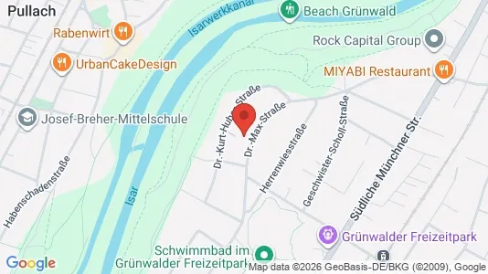 Apartments for rent i Grünwald - kort over placeringen