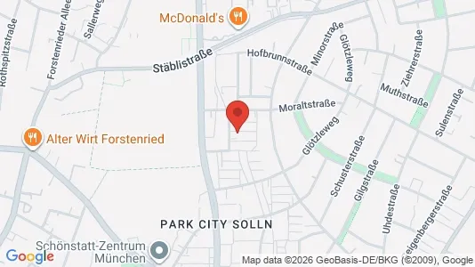 Rooms for rent i Munich Thalkirchen-Obersendling-Forstenried-Fürstenried-Solln - kort over placeringen