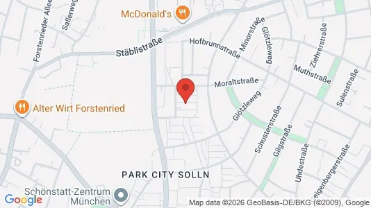 Rooms for rent i Munich Thalkirchen-Obersendling-Forstenried-Fürstenried-Solln - kort over placeringen