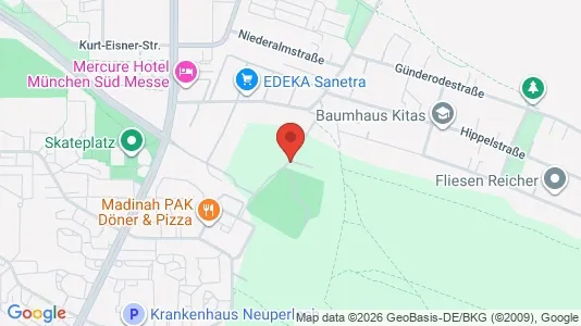 Apartments for rent i Munich Ramersdorf-Perlach - kort over placeringen