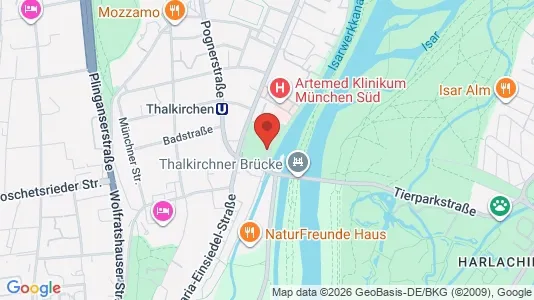 Apartments for rent i Munich Thalkirchen-Obersendling-Forstenried-Fürstenried-Solln - kort over placeringen