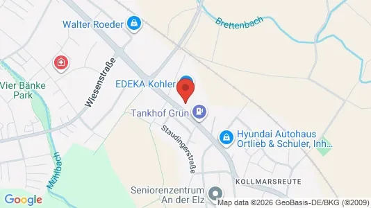 Apartments for rent i Emmendingen - kort over placeringen