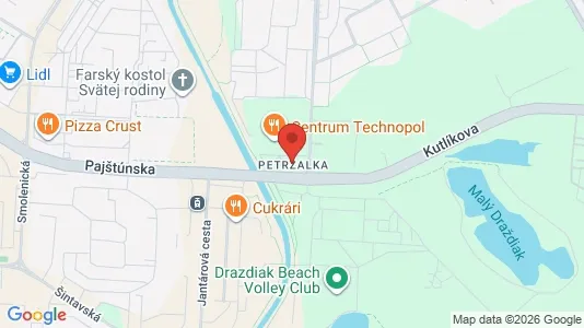 Apartments for rent i Bratislava Petržalka - kort over placeringen