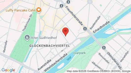 Apartments for rent i Munich Ludwigsvorstadt-Isarvorstadt - kort over placeringen