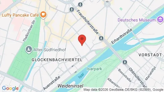 Apartments for rent i Munich Ludwigsvorstadt-Isarvorstadt - kort over placeringen