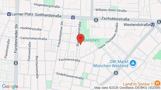 Rooms for rent i Munich Laim - kort over placeringen