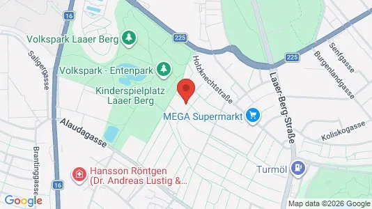 Apartments for rent i Vienna Favoriten - kort over placeringen