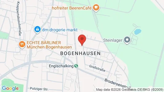 Apartments for rent i Munich Bogenhausen - kort over placeringen