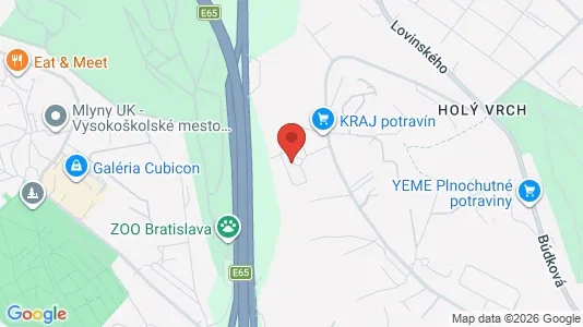 Apartments for rent i Bratislava Staré Mesto - kort over placeringen