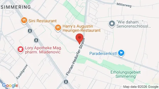 Apartments for rent i Wien Simmering - kort over placeringen