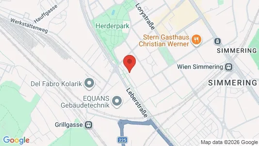 Apartments for rent i Wien Simmering - kort over placeringen