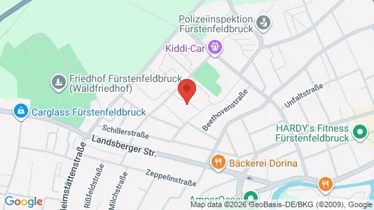 Apartments for rent i Fürstenfeldbruck - kort over placeringen