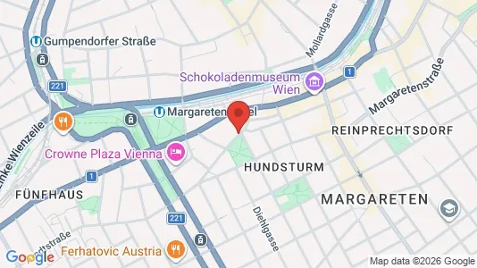Apartments for rent i Vienna Margareten - kort over placeringen