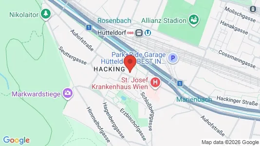 Apartments for rent i Vienna Hietzing - kort over placeringen