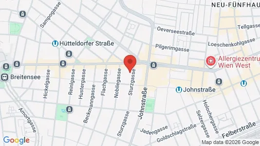 Apartments for rent i Wien Rudolfsheim-Fünfhaus - kort over placeringen