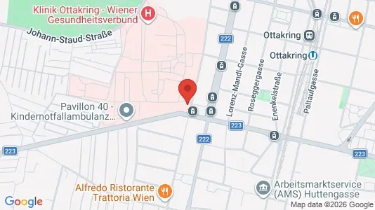 Apartments for rent i Wien Ottakring - kort over placeringen