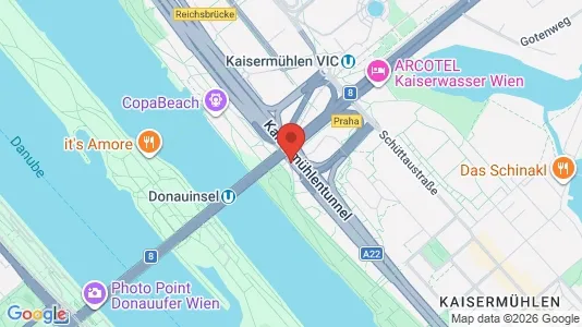 Apartments for rent i Vienna Donaustadt - kort over placeringen