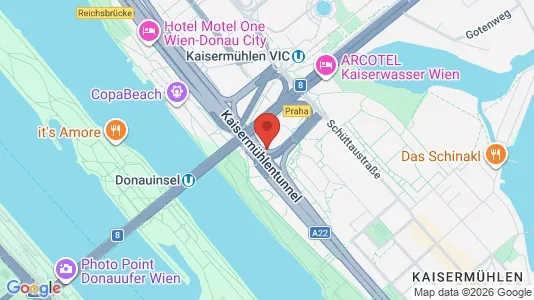 Apartments for rent i Vienna Donaustadt - kort over placeringen
