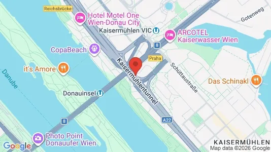 Apartments for rent i Vienna Donaustadt - kort over placeringen