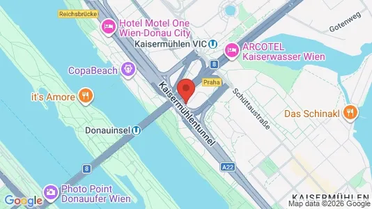 Apartments for rent i Vienna Donaustadt - kort over placeringen