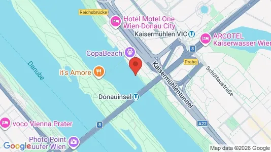 Apartments for rent i Vienna Donaustadt - kort over placeringen
