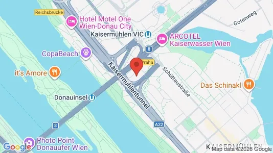 Apartments for rent i Vienna Donaustadt - kort over placeringen