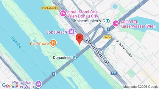 Apartments for rent i Vienna Donaustadt - kort over placeringen